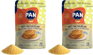 P.A.N Sweet Corn Pancakes Mix - Gluten Free Easy to Prepare 1 lb (Pack of 2)