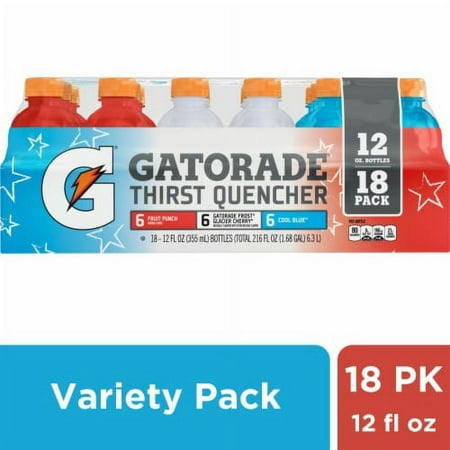 2X - Gatorade Red White Blue Sports Drink Mini Variety Pack Bottles