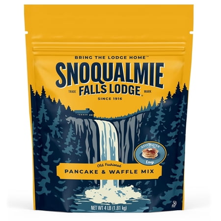 Snoqualmie Falls Lodge Old Fashioned Pancake & Waffle Mix, Just Add Water, 4 lb