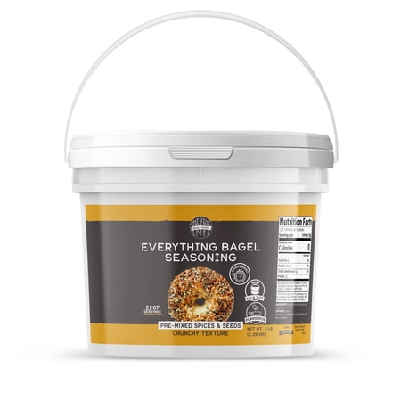Birch & Meadow 1 Gallon of Everything Bagel Seasoning, Pre-Mixed Spices & Seeds, Crunchy Texture