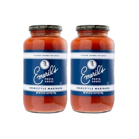 Emeril Lagasse Pasta Sauce Jar 25 Oz Gourmet Pasta Sauces : Homestyle Marinara Sauce Best for Homemade Pasta, Low Carb Pasta Sauce & Healthy Spaghetti Sauce (2-PK Homestyle Marinara)