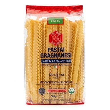 Pastai Gragnanesi Mafaldine Pasta 17.6 oz (500 g) - Organic Italian Reginette, Bronze Cut, Gragnano IGP, Contains Wheat, No Eggs