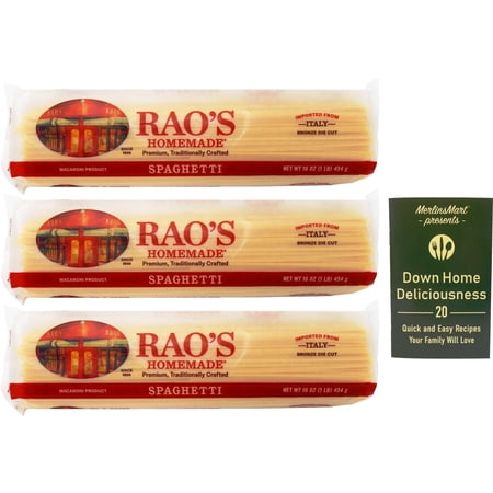 Rao's Homemade Imported Italian Pasta - Spaghetti - 3 Count (16 Ounces) + MerlinsMart Zine