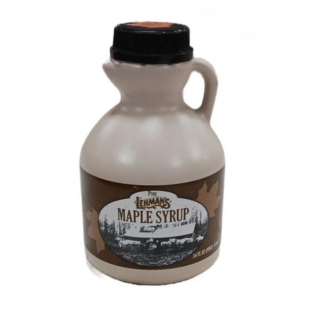 Lehman's Real Pure Maple Syrup U.S. Grade A Medium Amber 1 Pint Jug
