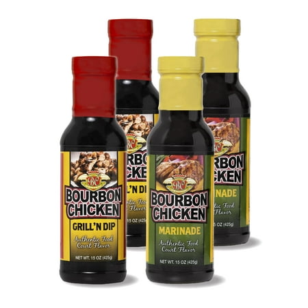 BC Original Bourbon Chicken Combo Kit (Grill n Dip Sauce + Marinade), 4 Pack
