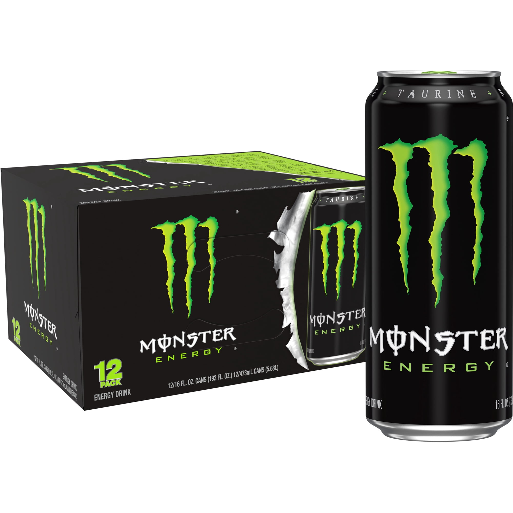Monster Energy, Original, Energy Drink, 12 Pack - 16 Fl Oz