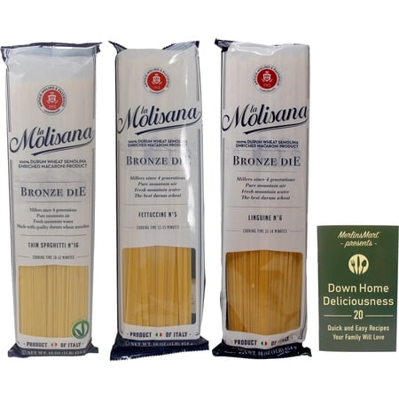 La Molisana Imported Italian Pasta- Thin Spaghetti, Fettucine , Linguine - 3 Pack (16 Ounces) | MerlinsMart Zine