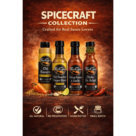 Fresco Sauce Gourmet Hot Sauce Gift Set, 4 Pack