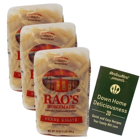 Rao's Homemade Imported Italian Pasta | Penne Rigate | 3-Pack | 16 oz | MerlinsMart Zine