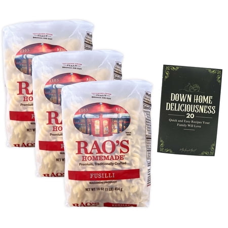 Rao's Imported Italian Fusilli Pasta - Homemade Style - 3 Count Bundle + MerlinsMart Zinee