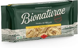 Bionaturae Organic Traditional Egg Tagliatelle Pasta, Kosher, 8.8 Oz | Durum Wheat Semolina, 7g Protein per Serving, Non-GMO, USDA Certified Organic, Crafted in Italy