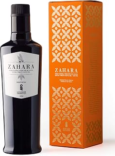 Zahara Extra Virgin Olive Oil from Italy | Sicilian Pure EVOO | Premium Early Harvest Cold Pressed Polyphenol Rich | Multiple Award Winner from Oleificio Guccione | 16.9 fl oz (500ml) Bottle With Beautiful Gift Box