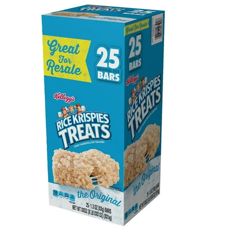 Kellogg's Rice Krispies Treats, 1.3 Oz, 25 Ct