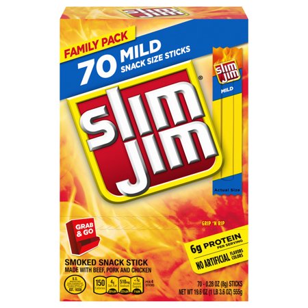 SLIM JIM Mild Snacks, 19.600 OZ
