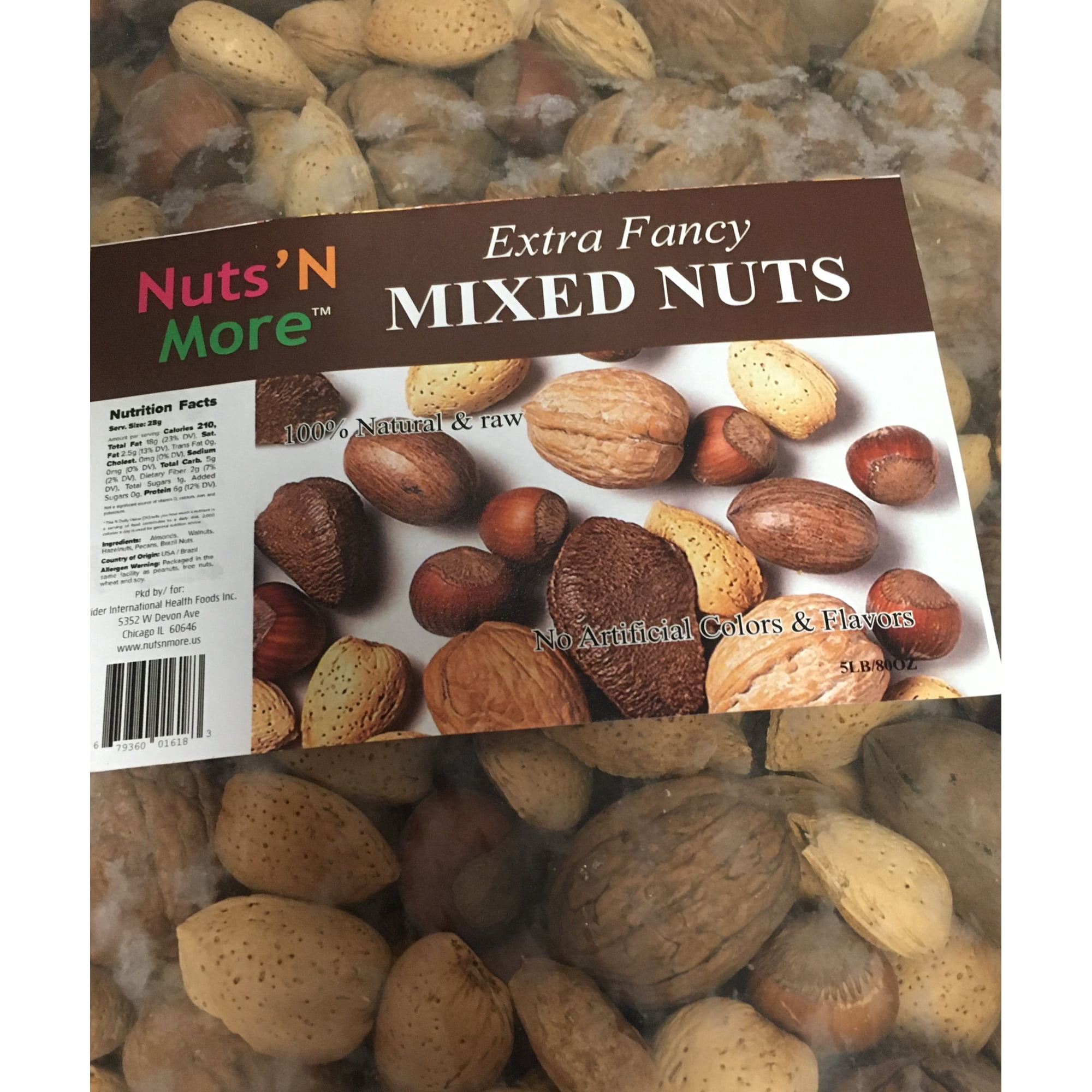 IN SHELL DELUXE MIXED NUTS BULK RAW - 5 LB -BY NUTS N MORE