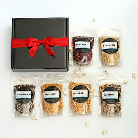 Dell Cove Spices & More Gourmet Popcorn Kernels Gift Set | 6 Pack Popcorn Sampler | Perfect for Movie Nights and Holidays