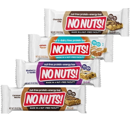 No Nuts! 4-Pack Sampler - Chocolate Chip, Lemon Creme, Blueberry & Vanilla and Caramel Mocha