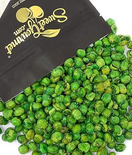SweetGourmet Green Peas Gluten-Free Healthy Snack, 2-Pound Resealable Bag, Air-Fried Crunchy and Lightly Sea Salted