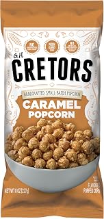 G.H. Cretors' Caramel Corn - Irresistible Gourmet Caramel Popcorn Snacks in Individual Bags, 8 Oz (Pack of 6)