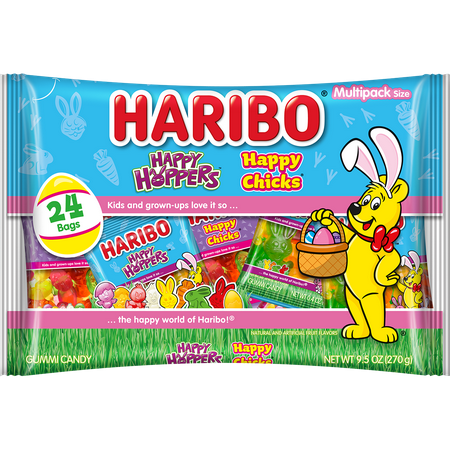 HARIBO Happy Chicks and Happy Hoppers 9.5oz Mixed Mini Bags