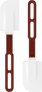 High-Temp Silicone Spatulas, 10'' Commercial Spatula 500&deg;F Heat-Resistant Non-Stick Silicone Scraper, Set of 2 (10-Inch, NSF)