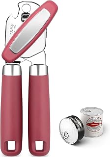 Can Opener,Professional 3-In-1 Multifunctional Manual Can Openers Bottle Opener,Kitchen Durable Stainless Steel Heavy Duty Can Opener Smooth Edge for Kitchen Seniors Friendly