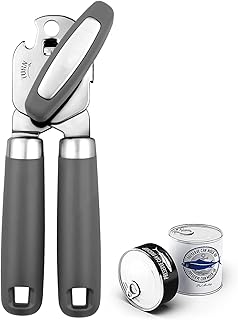 Can Opener,Professional 3-In-1 Multifunctional Manual Can Openers Bottle Opener,Kitchen Durable Stainless Steel Heavy Duty Can Opener Smooth Edge for Kitchen Seniors Friendly