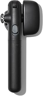 OXO Good Grips Lock and Go Manual Can Opener | Locks onto Cans, Locking Mechanism, Easy-Release Button, Stainless Steel Cutting Wheel, Kitchen Utensils, Kitchen Essentials