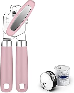 Can Opener,Professional 3-In-1 Multifunctional Manual Can Openers Bottle Opener,Kitchen Durable Stainless Steel Heavy Duty Can Opener Smooth Edge for Kitchen Seniors Friendly