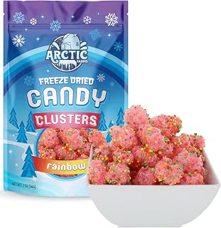 Arctic Farms Freeze Dried Candy Clusters Candies 2oz Bagged and Boxed (Rainbow)