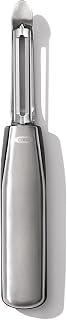 OXO Steel Swivel Peeler | Stainless Steel Blade, Sleek Handle, Built-In Eyer, Ideal for Peeling Produce, Dishwasher Safe