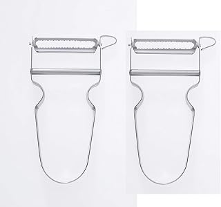 OTHER 2 Pack-Swiss Star Vegetable Peeler, Carbon Steel Blade and Stainless Handle, 15