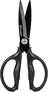 Sunnecko Kitchen Scissors All Purpose Heavy Duty Scissors Titanium Coated, Kitchen Shears for Food, Micro Serrated with Detachable Blades