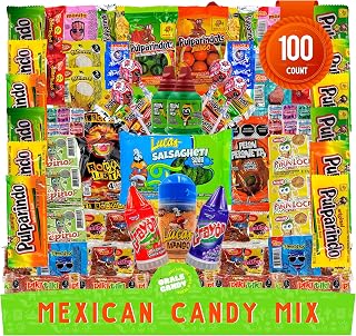 Mexican Candy Mix Assortment, Dulces mexicanos, Includes Vero mango, Salsaghetti, Peloneta, Pelon pelo rico, bulk candies, pulparindo, candy box variety pack