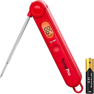 TempPro TempSwift Digital Meat Thermometer for Cooking | Instant Read Thermometer with Backlight, Kitchen Food Thermometer for Grill Smoker BBQ Oil Fry Candy