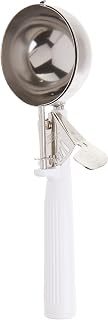 Winco ICOP-6 Ice Cream Disher with White Handle, Size 6, 5.5 ounces, Stainless Steel