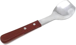 Honbay 1PCS Stainless Steel Ice Cream Scoop Spade Spoon Scooper with Wood Handle for Kitchen