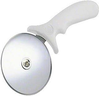 American Metalcraft 4" White Plastic Handle Pizza Cutter