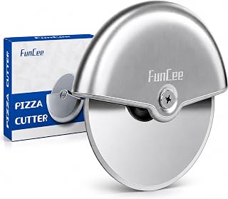 Premium Pizza Cutter Wheel with Sharp Blade For Cutting Through Pizzas, Crusts, Pies and More, Stainless Steel Knife with Ergonomic and Comfort Grip, Dishwasher Safe