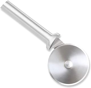 Rada Cutlery Pizza Cutter (R121), Silver | 3" Stainless Steel Wheel, Cast Aluminum Handle