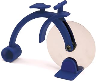 Park Tool PZT-2 Pizza Tool | Highwheel Stainless Steel Pizza Cutter with Ergonomic Handle & Stand