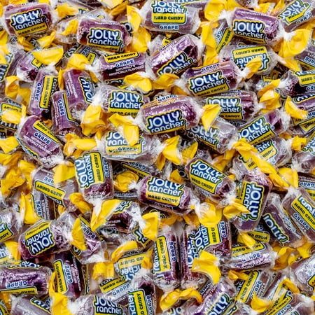 JOLLY RANCHERS Hard Candy 1 lb - Bulk Bag, Grape, Fruit Flavored, Individually Wrapped (Approximately 74 Pieces)