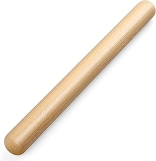 LorisArm 11.5-inch Wooden Rolling Pin for Baking, Natural Wood Dough Roller | French Wood Rolling Pin Non-Stick Kitchen tool Roller Pin for Fondant, Pizza, Pie, Cookie and Pastry