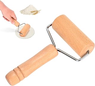 Rolling Pin, Wooden Rolling Pins For Baking, Pizza Dough Roller, Not Easy To Crack, Non-Stick Wood Pastry Roller, Essential Kitchen Utensils.