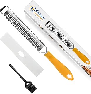 Lemon Zester & Heavy Duty Cheese Grater & Vegetable Grater &mdash; Parmesan Cheese Lemon, Garlic, Nutmeg, Chocolate, Fruits, Vegetables, Ginger - Cheese Shredder & Stainless Steel Grater