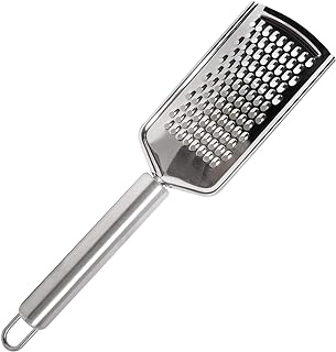 Honbay 1PCS Stainless Steel Cheese Grater Lemon Zester with Handle for Vegetables Lemon Cheese Chocolate