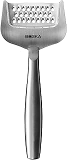 BOSKA Cheese Grater Copenhagen - Stainless Steel Grater, Lightweight | For semi-hard and hard cheese, citrus and vegetables; hollow stainless steel design keeps it light and dishwasher safe