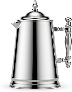 Francois et Mimi Vintage-Style Stainless Steel French Coffee Press, 34-Ounce