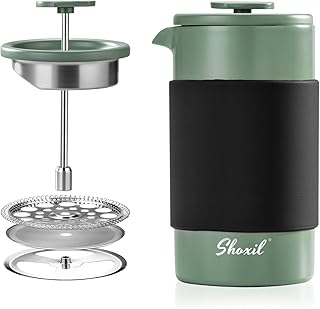 French Press &ndash; 350ml Stainless Steel Coffee Press, 2 Cup Cafetiere for Ground Coffee, Portable French Press