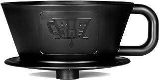 BIG JOE&reg; Large Pour Over Coffee Dripper (Durable BPA-Free Plastic) w/ 50 Filters - Brews 12 to 75 oz of Coffee into Any Mug, Carafe, or Thermos - Dishwasher Safe - Made in USA